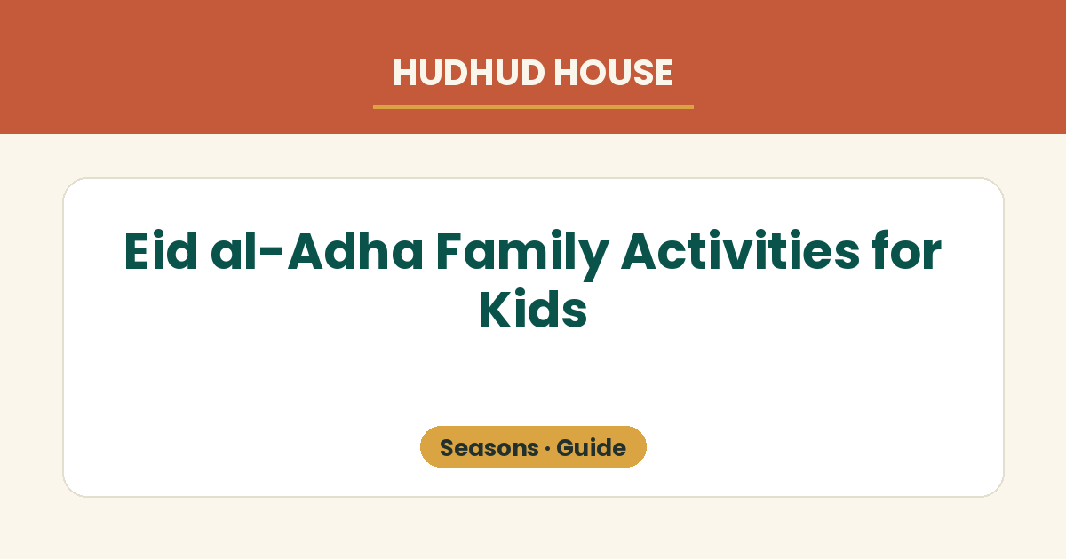 Meaningful Eid al-Adha traditions for children: Eid prayer, the story of Prophet Ibrahim, and sharing with others