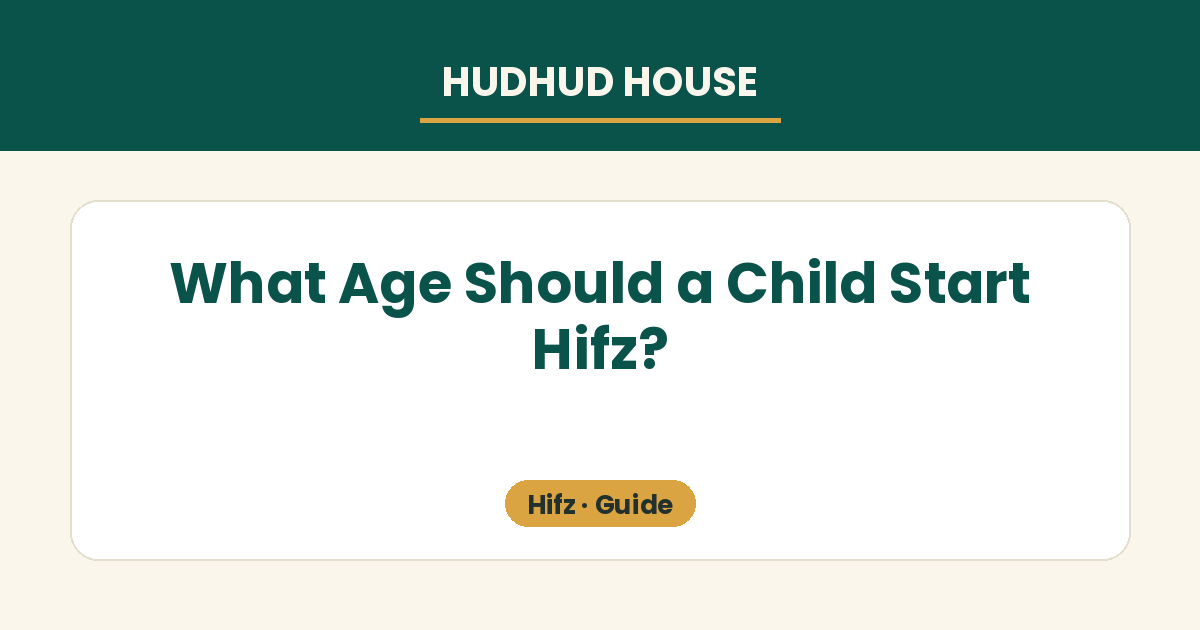 Three gentle hifz stages by age: listening for toddlers, short surahs for young children, structured review for older kids