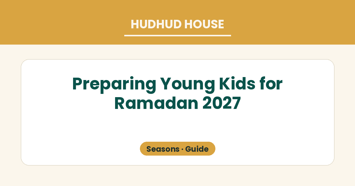 A four-week family countdown to Ramadan with small weekly preparation steps for children